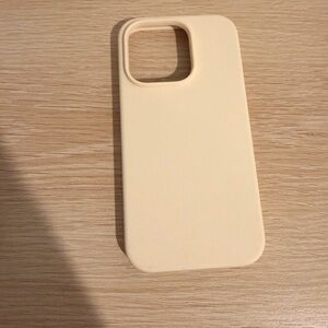 Neutral Cream Silicone Phone Case - Compatible Cell Phone Accessory